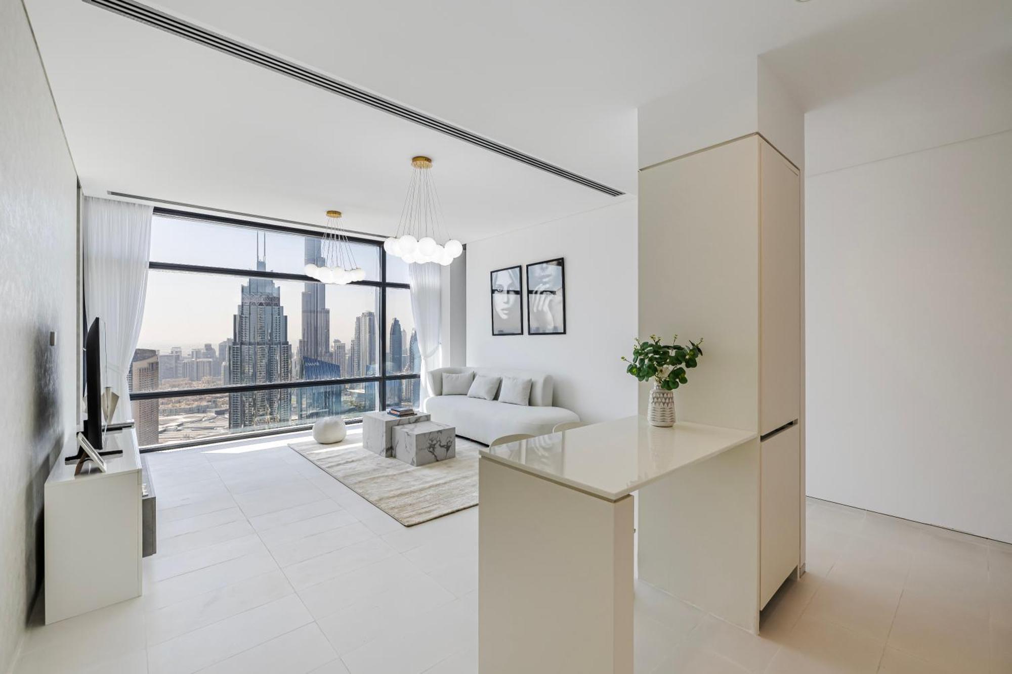 Ferienwohnung 1Br Burj Khalifa View Index Tower Difc Dubai Exterior foto