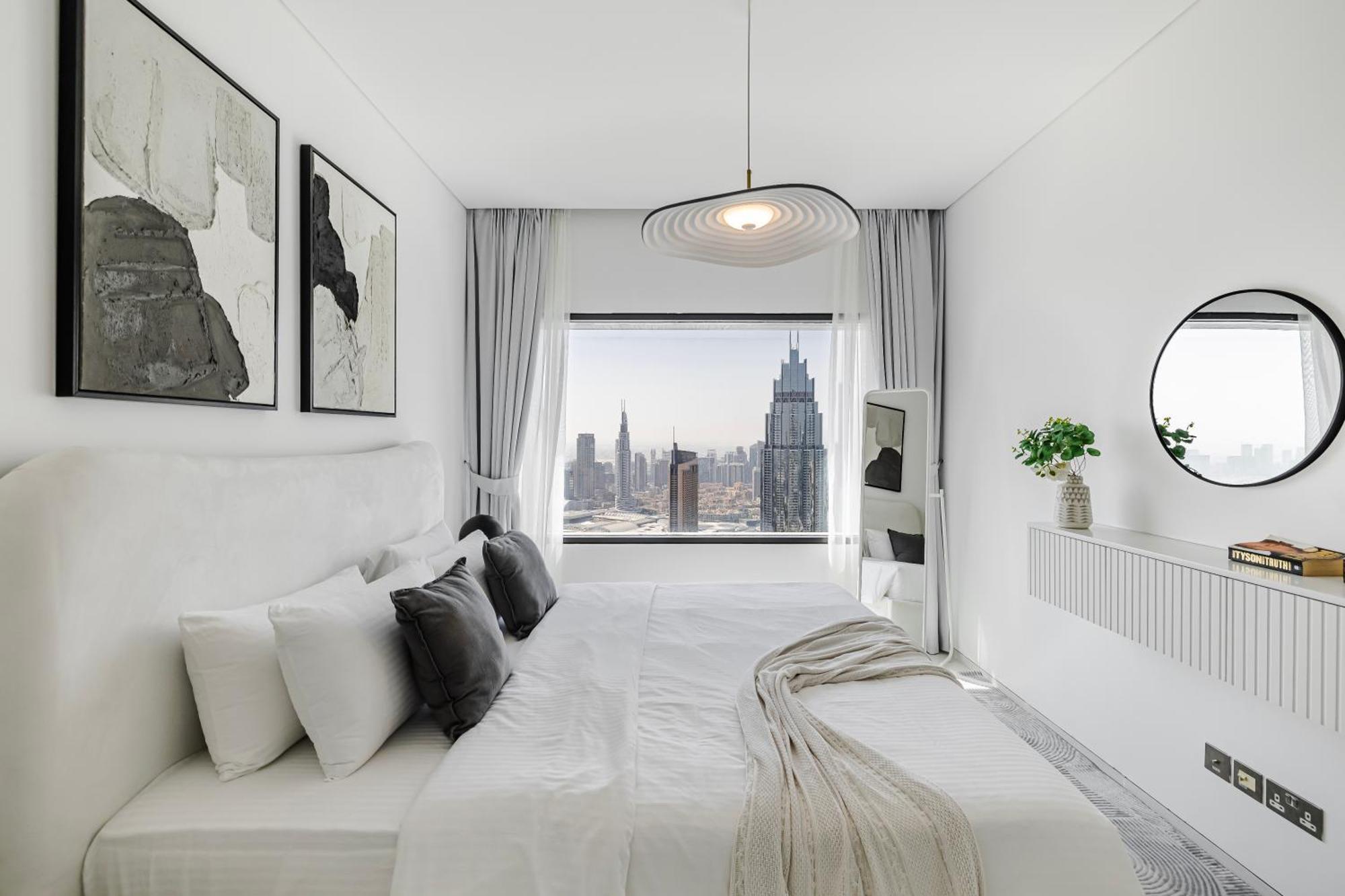 Ferienwohnung 1Br Burj Khalifa View Index Tower Difc Dubai Exterior foto